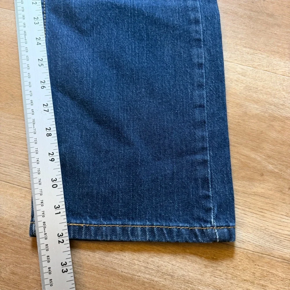 Levis 505 Regular Fit Jeans Mens 29x32 Dark Blue Straight Leg Eco Ease Denim New